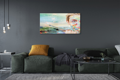 Acrylglasbilder Die frau bürsten