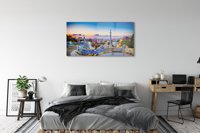 Acrylglasbilder Spanien panorama der stadt