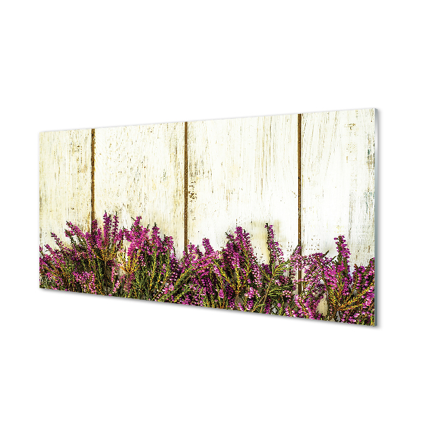Acrylglasbilder Platten lila blüten