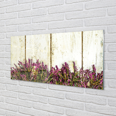 Acrylglasbilder Platten lila blüten