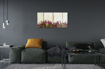 Acrylglasbilder Platten lila blüten