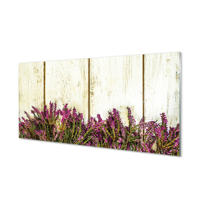 Acrylglasbilder Platten lila blüten