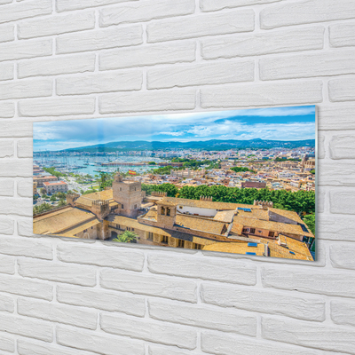 Acrylglasbilder Spanische küstenstadt hafen