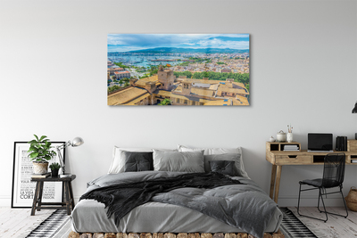 Acrylglasbilder Spanische küstenstadt hafen