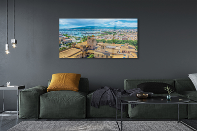 Acrylglasbilder Spanische küstenstadt hafen