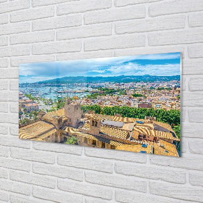 Acrylglasbilder Spanische küstenstadt hafen