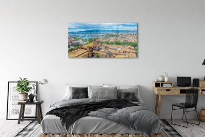 Acrylglasbilder Spanische küstenstadt hafen