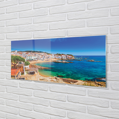 Acrylglasbilder Spanien strand stadt küste