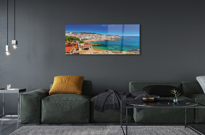 Acrylglasbilder Spanien strand stadt küste