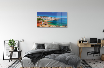 Acrylglasbilder Spanien strand stadt küste