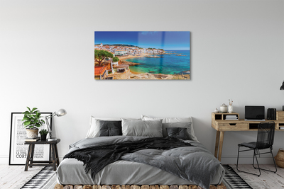 Acrylglasbilder Spanien strand stadt küste