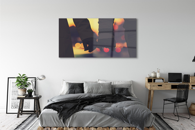 Acrylglasbilder Leute, die hände lichter