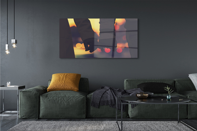 Acrylglasbilder Leute, die hände lichter
