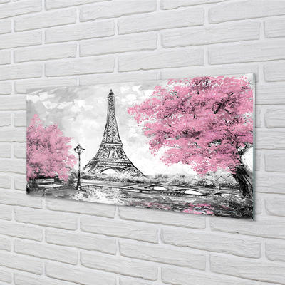 Acrylglasbilder Paris frühling baum