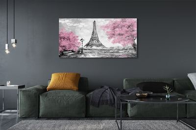 Acrylglasbilder Paris frühling baum