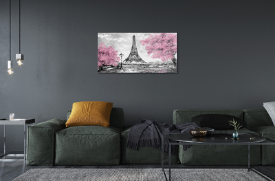 Acrylglasbilder Paris frühling baum