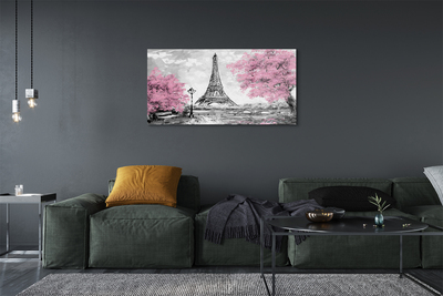 Acrylglasbilder Paris frühling baum
