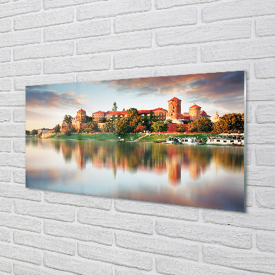 Acrylglasbilder Krakow schloss fluss