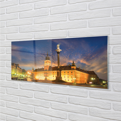 Acrylglasbilder Warschau altstadt sonnenuntergang