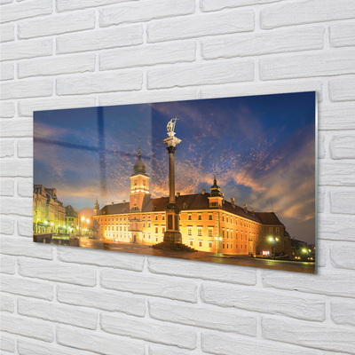 Acrylglasbilder Warschau altstadt sonnenuntergang