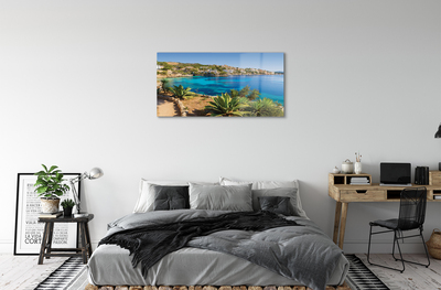 Acrylglasbilder Spanien küste stadt am meer