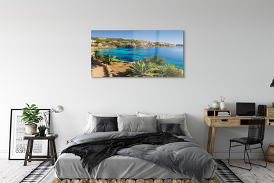 Acrylglasbilder Spanien küste stadt am meer