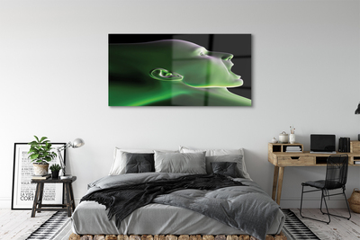 Acrylglasbilder Der grüne licht kopf mann