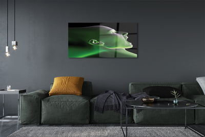 Acrylglasbilder Der grüne licht kopf mann
