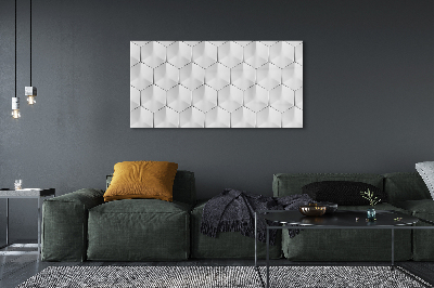 Acrylglasbilder 3d hexagone