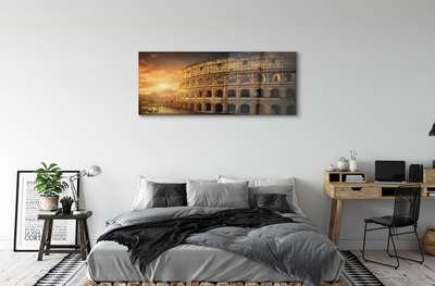 Acrylglasbilder Sonnenuntergang rom colosseum