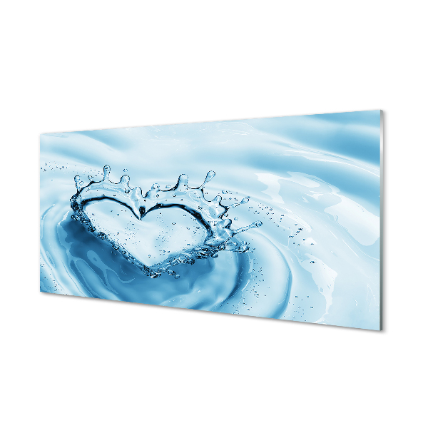 Acrylglasbilder Wassertropfen herz