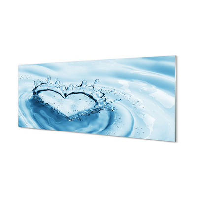 Acrylglasbilder Wassertropfen herz