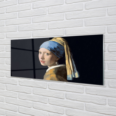 Acrylglasbilder Kunst-mädchen mit dem perlenohrring