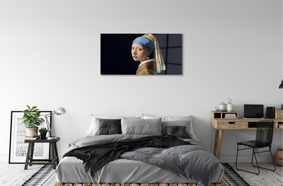 Acrylglasbilder Kunst-mädchen mit dem perlenohrring