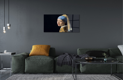 Acrylglasbilder Kunst-mädchen mit dem perlenohrring