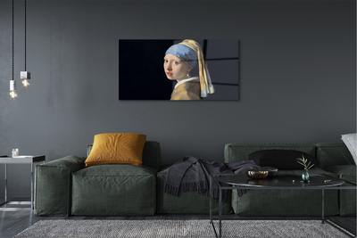 Acrylglasbilder Kunst-mädchen mit dem perlenohrring