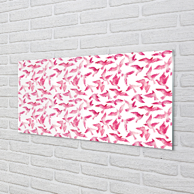 Acrylglasbilder Rosa vögel