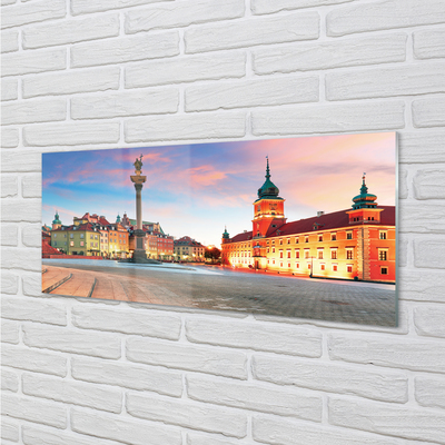 Acrylglasbilder Sonnenaufgang warschau altstadt