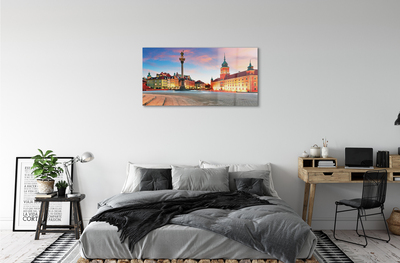 Acrylglasbilder Sonnenaufgang warschau altstadt