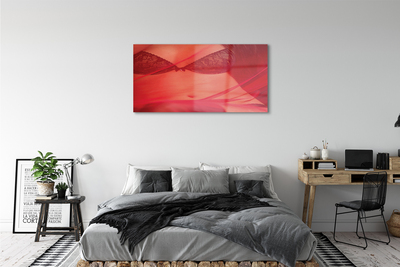 Acrylglasbilder Frau im roten tüll