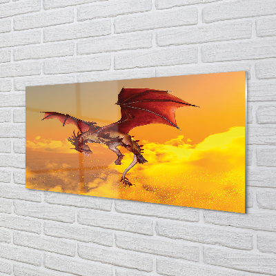 Acrylglasbilder Wolken himmel drachen