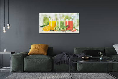 Acrylglasbilder Cocktails erdbeerkiwi