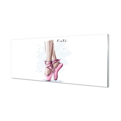 Acrylglasbilder Rosa ballettschuhe