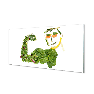 Acrylglasbilder Charakter mit gemüse
