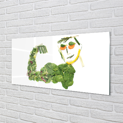 Acrylglasbilder Charakter mit gemüse