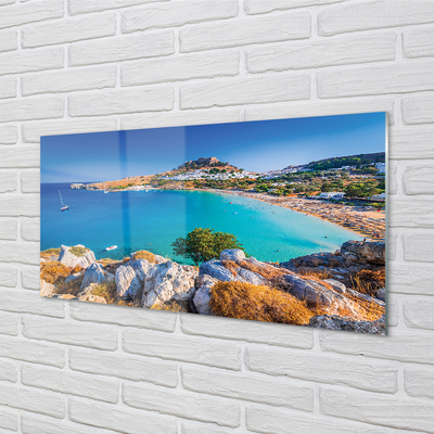 Acrylglasbilder Panorama der strand küste von griechenland