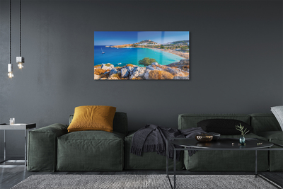 Acrylglasbilder Panorama der strand küste von griechenland