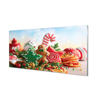 Acrylglasbilder Kugeln lebkuchen