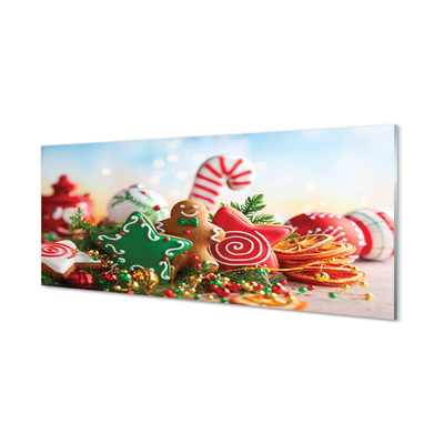 Acrylglasbilder Kugeln lebkuchen