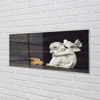 Acrylglasbilder Schlafbrettengel blätter